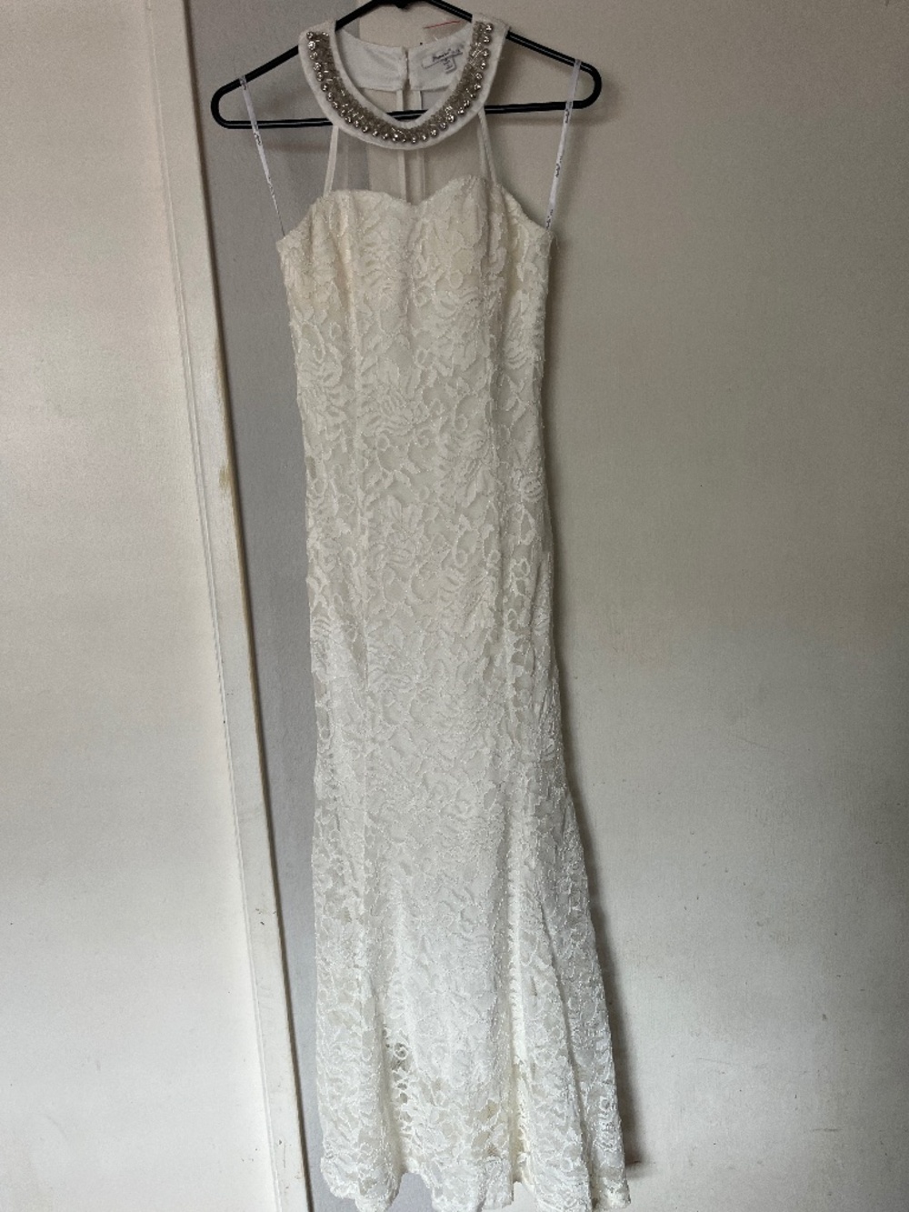 White Mermaid long elegant dress